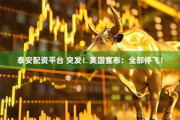 泰安配资平台 突发！美国宣布：全部停飞！