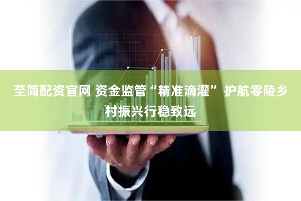 至简配资官网 资金监管“精准滴灌” 护航零陵乡村振兴行稳致远